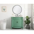 thumbnail image 2 of Elegant Decor Danville 36" Solid Wood Single Bathroom Vanity in Vintage Mint, 2 of 7