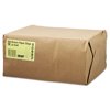 General #20 Squat Paper Grocery Bag 40lb Kraft Std 8 1/4 x 5 5/16 x 13 3/8 1000 bags GK20S