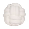thumbnail image 6 of Knot Orb for Home Decor - Rough Sculpture and Figurine for Bathroom, Office, Room and Shelf Decor - Modern Stoneware Ceramic Accent Ornament for Living Room and Coffee Table - 8", White, 6 of 11