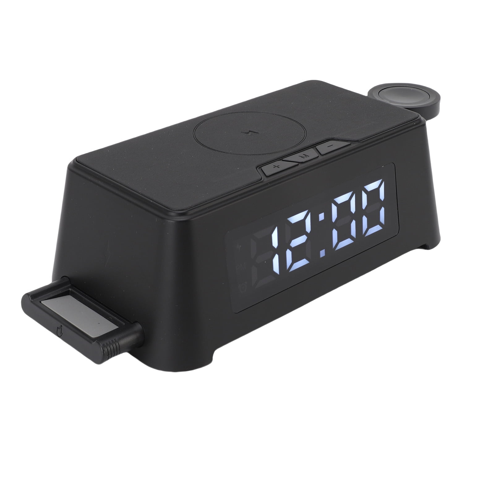 Wireless Charger, Alarm Clock Wireless Charger LED Screen  for Headphone