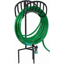 XgoodX Manger Garden Hose Reel Holder Stand Storage w/ Ground Stakes -Upto 125-Ft Hoses