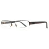 Gucci GG 2219 1CW Matte Brown/Black/Red Stainless Steel Men's Eyeglasses