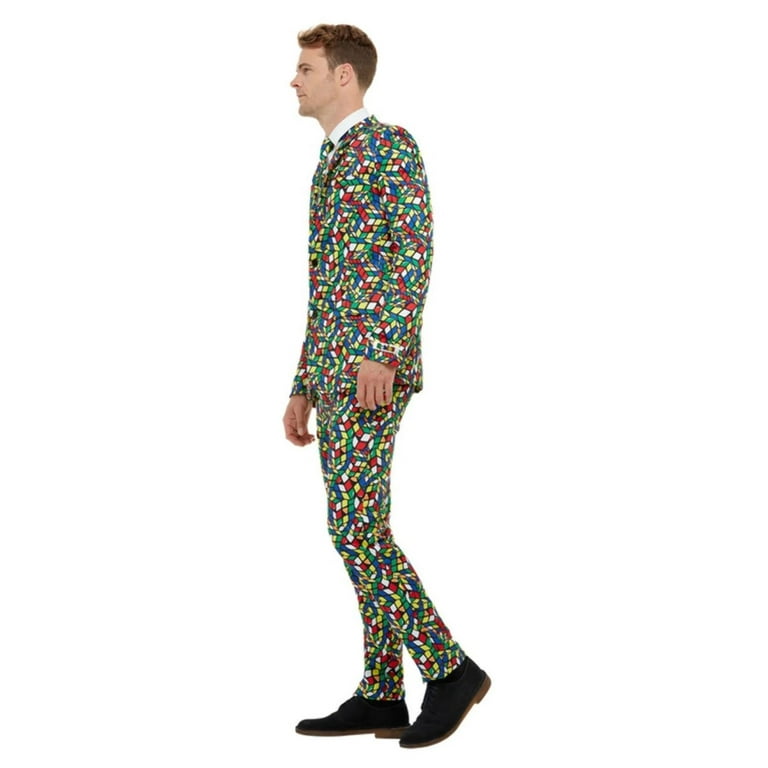 Rubiks Cube Suit Licensed Adult Costume Rubiks Cube Suit Licensed Adult Costume