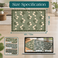4x6 Covered Outdoor Patio Rug - Green Washable Front Porch Entry Non ...