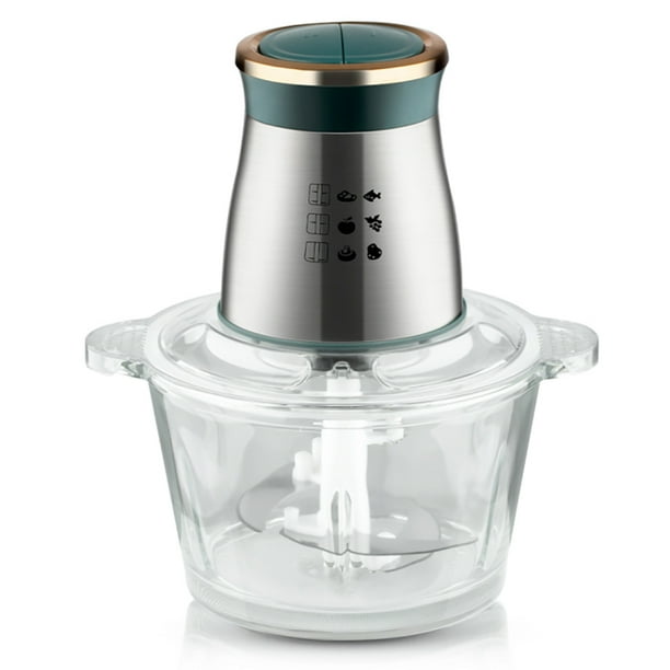 Procesador De Alimentos Vidro Con 4 Cuchillas 2 Velocidades Picador 2 Litros Acero Inoxidable You