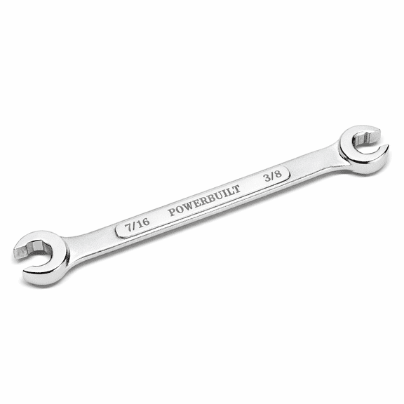 Powerbuilt 3/8 x 7/16 Inch SAE Flare Nut Wrench - 640085