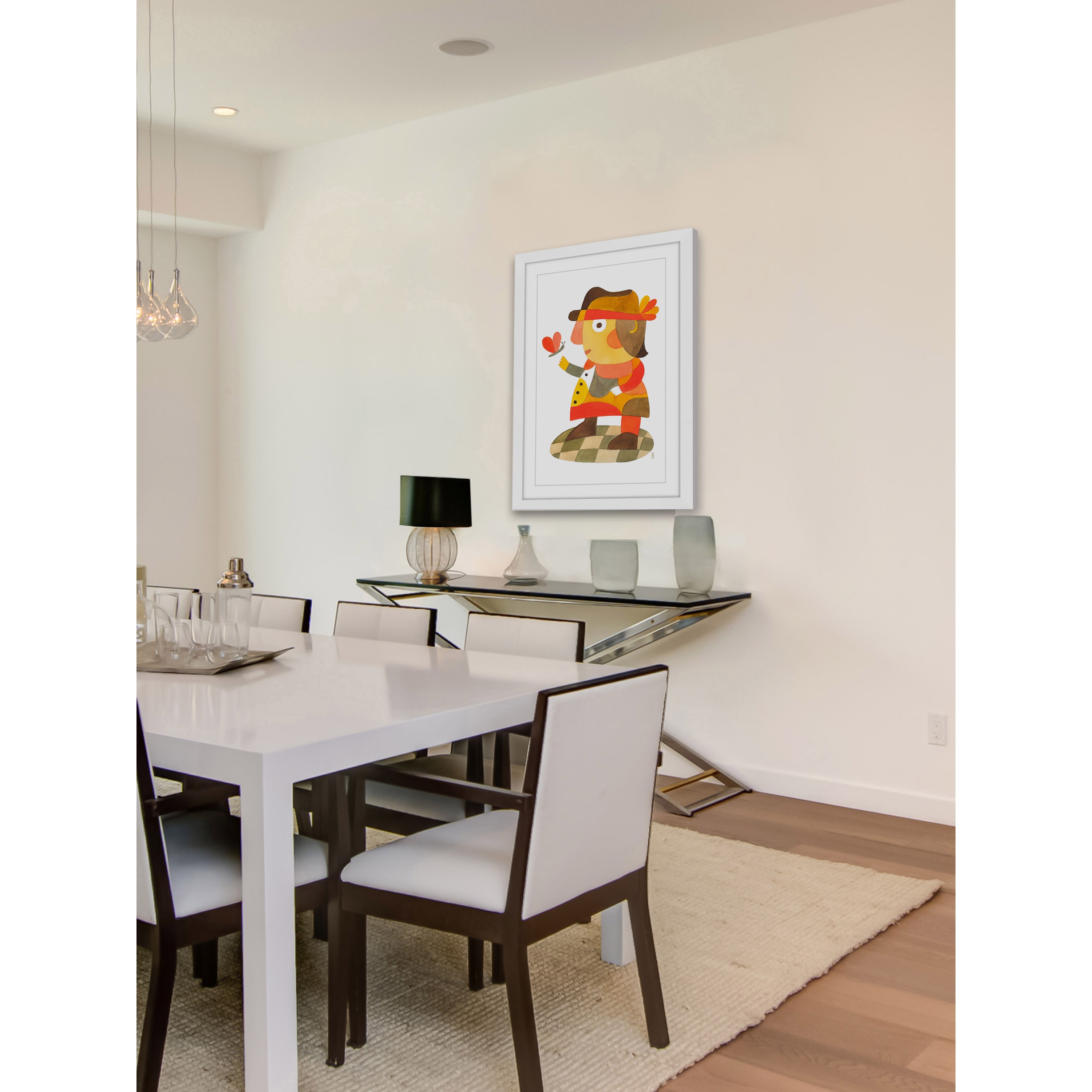 Marmont Hill - "Mister D" by Yolanta Gawlik Framed Painting Art Print