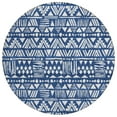 thumbnail image 2 of Addison Rugs Chantille Indoor/Outdoor Transitional Southwest Navy Washable Round Rug, 8' x 8', 2 of 6