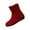 Red, variant on XIMIN Women's Fashion Short Boots Wide Width Ankle Boots Suede Back Heel Chunky Mid Calf Boots Mid Calf Cowboy Boots Block Low Heel Side Zipper Booties