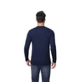 thumbnail image 5 of Zfeel Men Long Sleeve Poly T-Shirt, Pure Dry Fit High Performance Crewneck Tee, Navy, L, 5 of 5