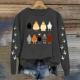 thumbnail image 2 of Shadoumai Christmas Chicken Graphic Sweatshirts For Women Crew Neck Pullover Cute Xmas Long Sleeve Crewneck Sweatshirt Pullover Tops, 2 of 6