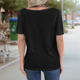 thumbnail image 3 of Tops de Corta con Cuello en V Negros 4XL, 3 of 4