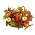 thumbnail image 2 of Nearly Natural 9" Pumpkin, Gourd, Berry and Maple Leaf Artificial Plant, Multicolor, 2 of 2