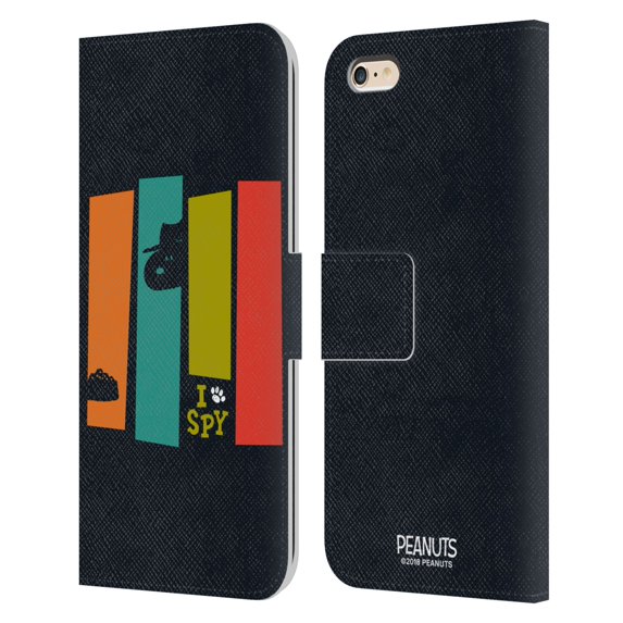Head Case Designs Officially Licensed Peanuts The Many Faces Of Snoopy Secret Agent Leather Book Wallet Case Cover Compatible with Apple iPhone 6 Plus / iPhone 6s Plus