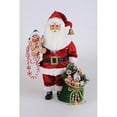 thumbnail image 2 of Karen Didion Lighted Peppermint & Goodies Santa Figurine, 2 of 2