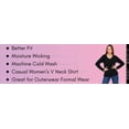 thumbnail image 6 of Wear Sierra Women’s V-Neck Long Sleeve T-Shirt, Soft Turkish Pima Cotton, Medium, 6 of 6