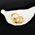 thumbnail image 3 of 3Pcs Dome Chunky Rings 18K Gold Plated Rings for Women Girls Round Signet Rings Braided Twisted Signet Ring Minimalist Statement Rings Type1, 3 of 9