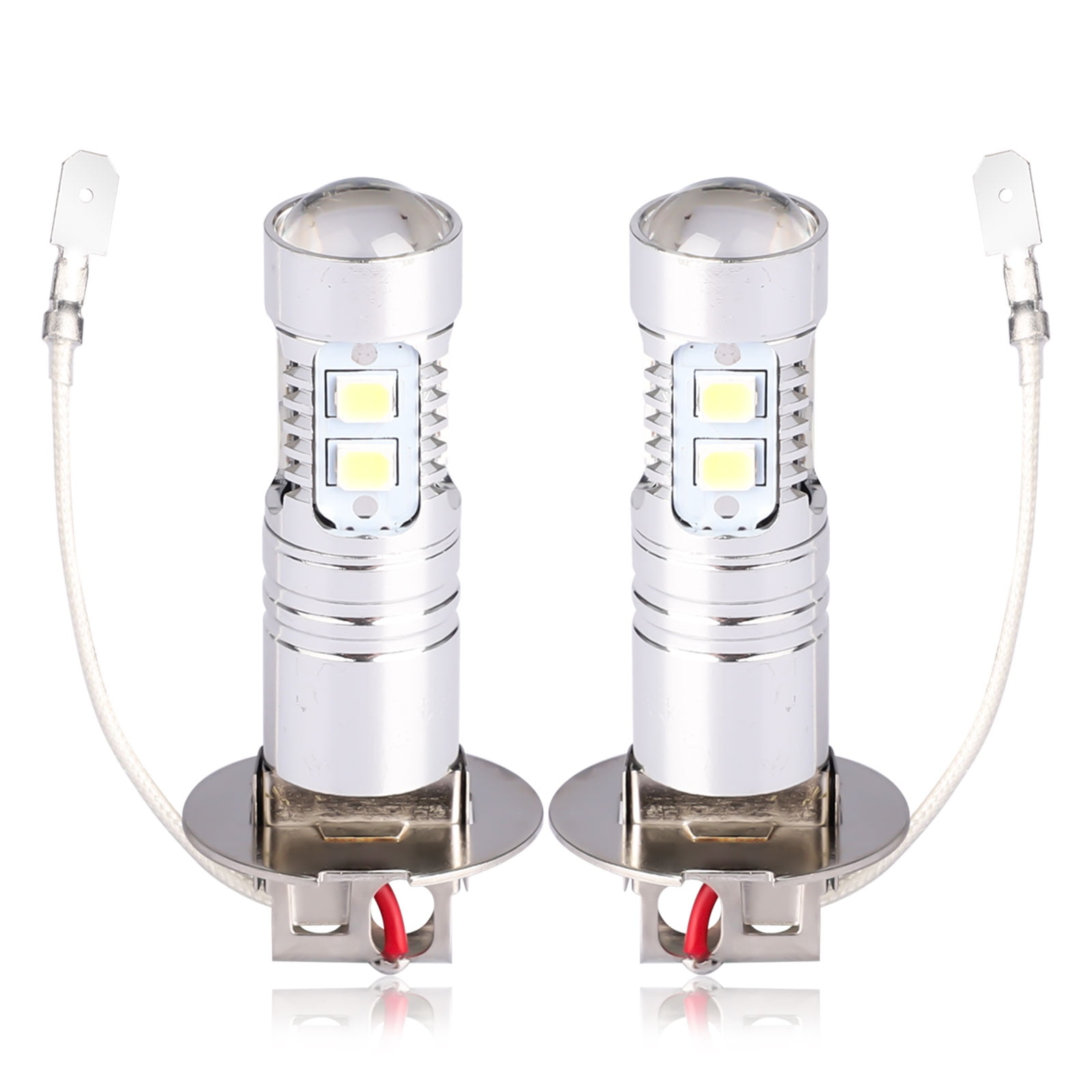 H3 LED Power Fog Light Bulbs Conversion Kit Super Bright Canbus W 50W 6500K Q7T8 