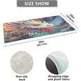 thumbnail image 3 of GZHJMY Colorful Dragon Bathroom Rugs Floor Mats Non-Slip Soft Absorbent Microfibers Plush Bath Rugs for Bath Kitchen Shower Floor, 39x20 Inch Carpet Runner, 3 of 7