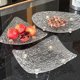 thumbnail image 1 of Bandeja para servir con patrón de glaciar de frutas | Plato de bocadillos de mesa de centro decorativo transparente | Plato de exhibición de alimentos irrompible | Plato de postre de frutos secos, 1 of 4