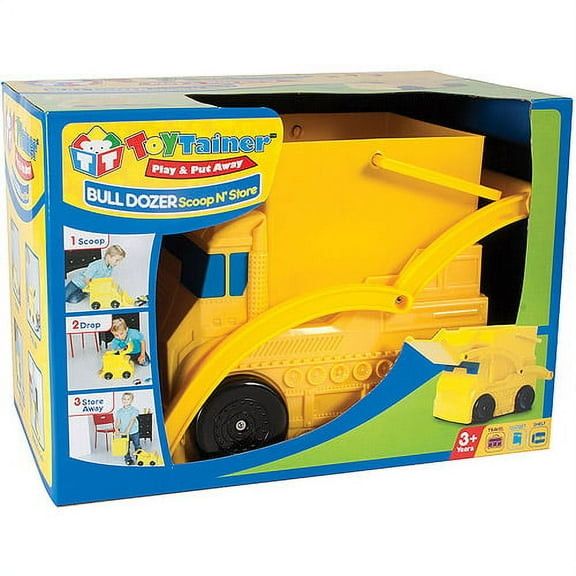 Toytainer Bulldozer Scoop-N-Store Truck Play Vehicle