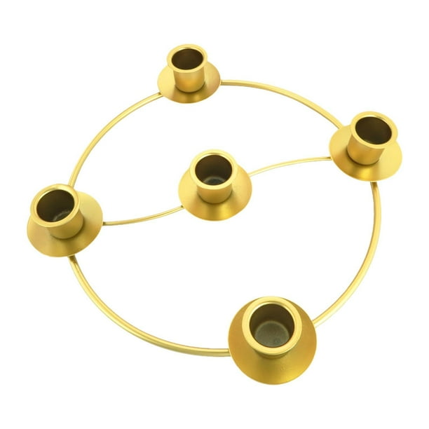 Anillo de Adviento, portavelas, corona de Adviento, anillo para velas Tapper, candelabro de hierro para fiesta