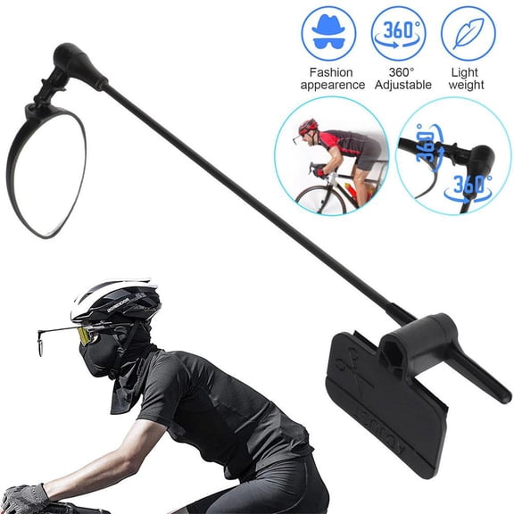 QHUDLV Mountain Bike Rear View Reflector Adjustable MTB Road Bicycle Helmet Mirrors