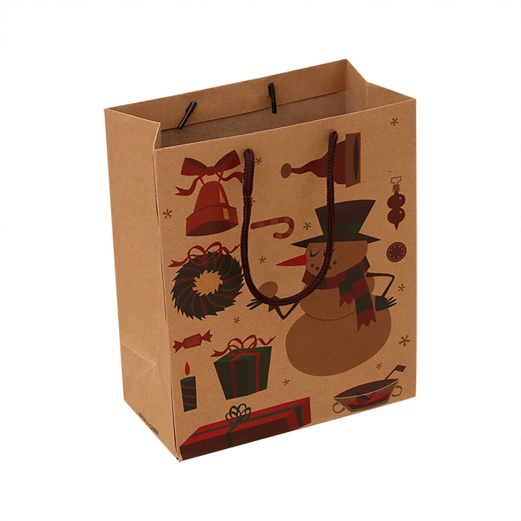 Pgeraug Christmas paper bag Christmas Gift Bag Paper Bag Packaging