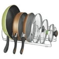 thumbnail image 2 of iDesign Classico Steel Kitchen Pot and Pan Rack Organizer, 17-Inch, Chrome, 2 of 5