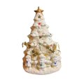 thumbnail image 3 of de Navidad iluminado, centro de mesa, adorno de resina para el hogar, figura de de Navidad, decoración navideña para la festiva., 3 of 9