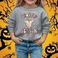 thumbnail image 2 of Aihuaihua Halloween Girls Hoodies Pumpkin Print Long Sleeve Pullover Sweatshirts for Kids Casual Fall Winter Tops Cozy and Comfortable Style, 2 of 4