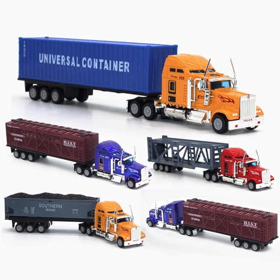 Travelwant 1:65 Toddler Toys for 3 4 5 6 Years Old Boys, Transport Cars Carrier Set Truck Toys Die-cast Vehicles Truck Toys Cars, Alloy Metal Toys Set for Age 3-9 Kids Boys & Girls