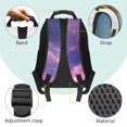 thumbnail image 4 of Pzuqiu Galaxy Cat Personalized Kids Backpack with Adjustable Shoulder Strap 17 Inch Custom School Bag Backpack with Name Unique Customized Bookbag for Teenagers Girls Age 8-14, 4 of 7