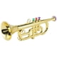 thumbnail image 2 of Trumpet 3 Tones Musical for Children Toy Gold, 2 of 5
