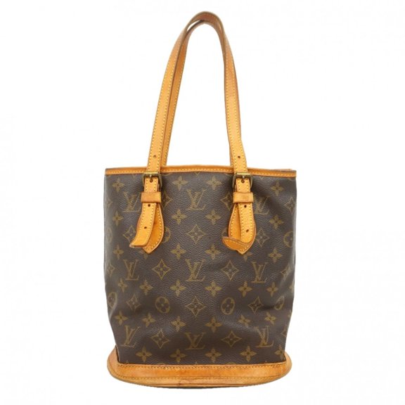 Pre-Owned Louis Vuitton Monogram Bucket PM Tote Bag M42238 Brown (Women's)