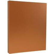 JAM Metallic Paper, 8.5 x 11, 32lb Copper, 100/Pack