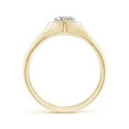 thumbnail image 2 of ANGARA Natural 0.5 Ct. Diamond Halo Ring in 14K Yellow Gold for Women (Ring Size: 3), 2 of 9