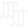 thumbnail image 1 of 6 ganchos para macetas de exterior, pequeños y multifuncionales, para jardín, flores, perchas, comederos para pájaros, grandes, resistentes, de hierro blanco., 1 of 6