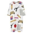 thumbnail image 4 of Teacher & School Item Mix Three Sleepshirts For Sleeping Travels Loose Sleepdress Pajama Dress Soft Nightdress Sleepwear, 4 of 7