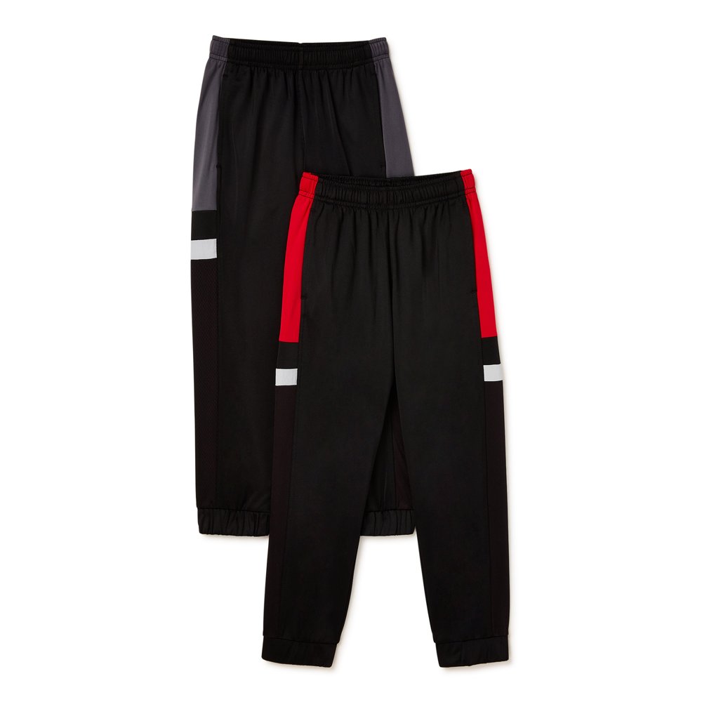 Athletic Works Athletic Works Boys Tricot Pants, 2Pack, Sizes 418