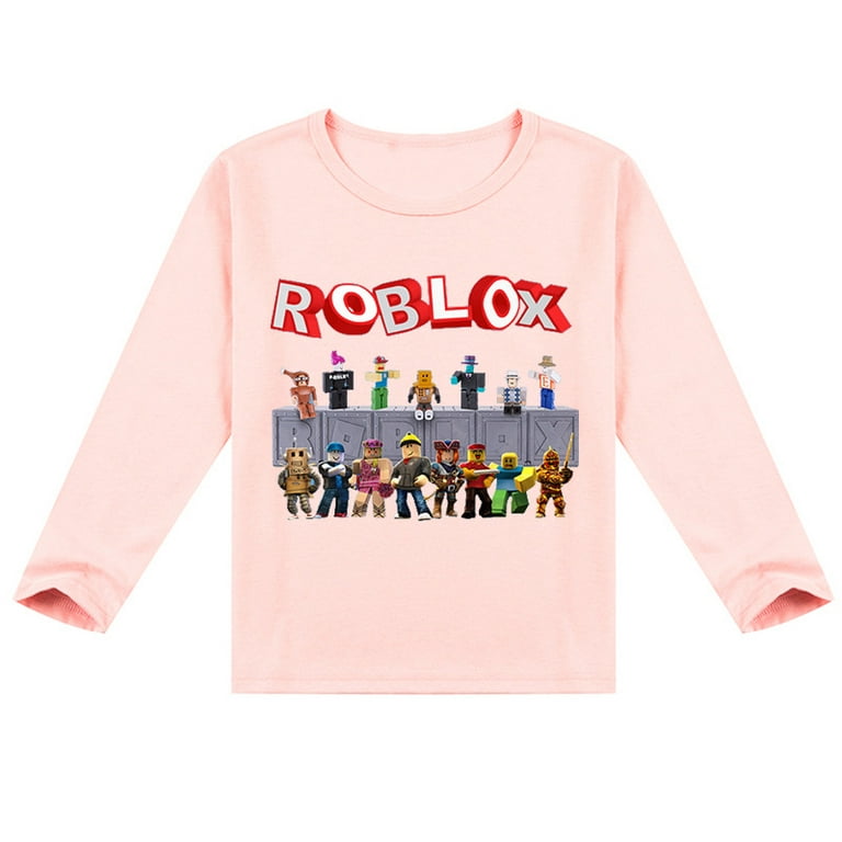 Bzdaisy ROBLOX T-shirt for Kids - Fun Gaming Design - Suitable for Boys and  Girls Who Love ROBLOX - Soft and Comfortable Fabric - Long Sleeve Tee for  Casual Wear and Outdoor Activities 