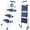 Blue, variant on JIOABL 5-Step Ladder Stool, 63-inch Plastic Step Stool with Non-Slip Steps and Handrails, Featuring Tool Tray, Suitable for Kitchen, Garage and Outdoor Use — Black