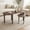 Walnut, variant on Rotatable Coffee Table with Storage Shelf - Modern 2-Tier Nesting Design