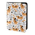 thumbnail image 2 of Pofeuu Cute Dog Print Travel Document Organizer Passport Holder Men Women for Family (6.5 in x 4.5 in),Wallet Holder Credit Card Clutch Bag Case, 2 of 5