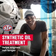 (2 pack) STP Synthetic Oil Treatment Engine Oil Additive, 15 fl oz