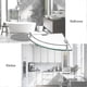 thumbnail image 2 of Glass Corner Shelf For Bathroom Corner Shower Shelf 2 Pack Tempered Glass Shelf With Rail Sus 304 Stainless Steel Wall Mounted Brushed Finish, 2 of 5
