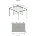 thumbnail image 4 of Sojag Brown Curtains For Genova Gazebo, 10 Ft. X 14 Ft., Poly, 4 of 8
