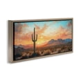 thumbnail image 3 of Stupell Industries Western Sunset Canyon Brown Framed Floater Canvas Wall Art design by Petal Prints Design, 14 x 31, 3 of 9