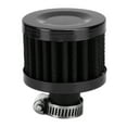 thumbnail image 2 of 13mm/0.5in Mini Filtro de entrada de aire Ventilación Respiradero del cárter Accesorio universal para automóvil Negro, 2 of 9