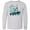 AC-Heather Grey, variant on Inktastic Let's Go Fishing Long Sleeve Youth T-Shirt